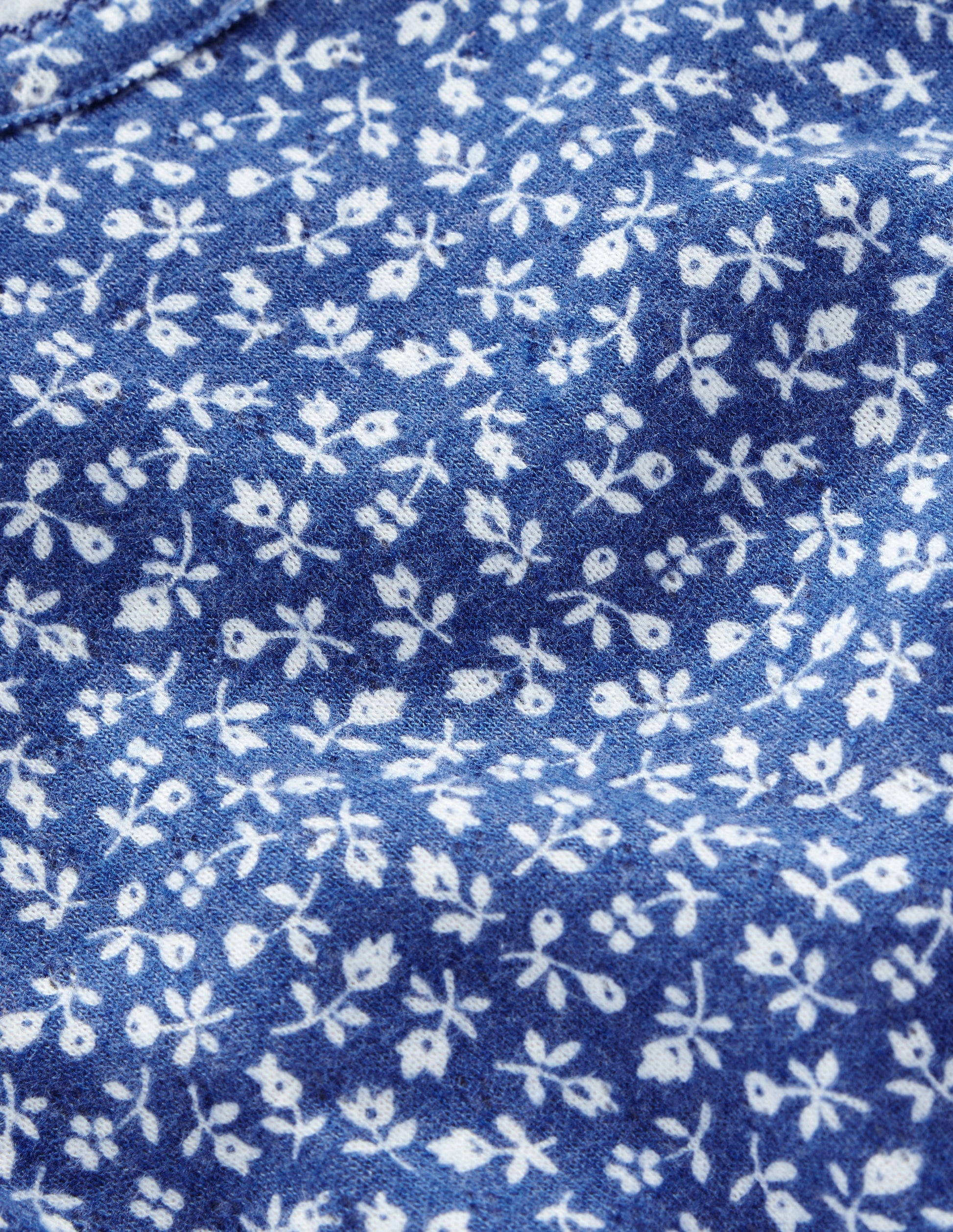 Long Sleeve Pointelle Top-Bluejay Ditsy Floral-2