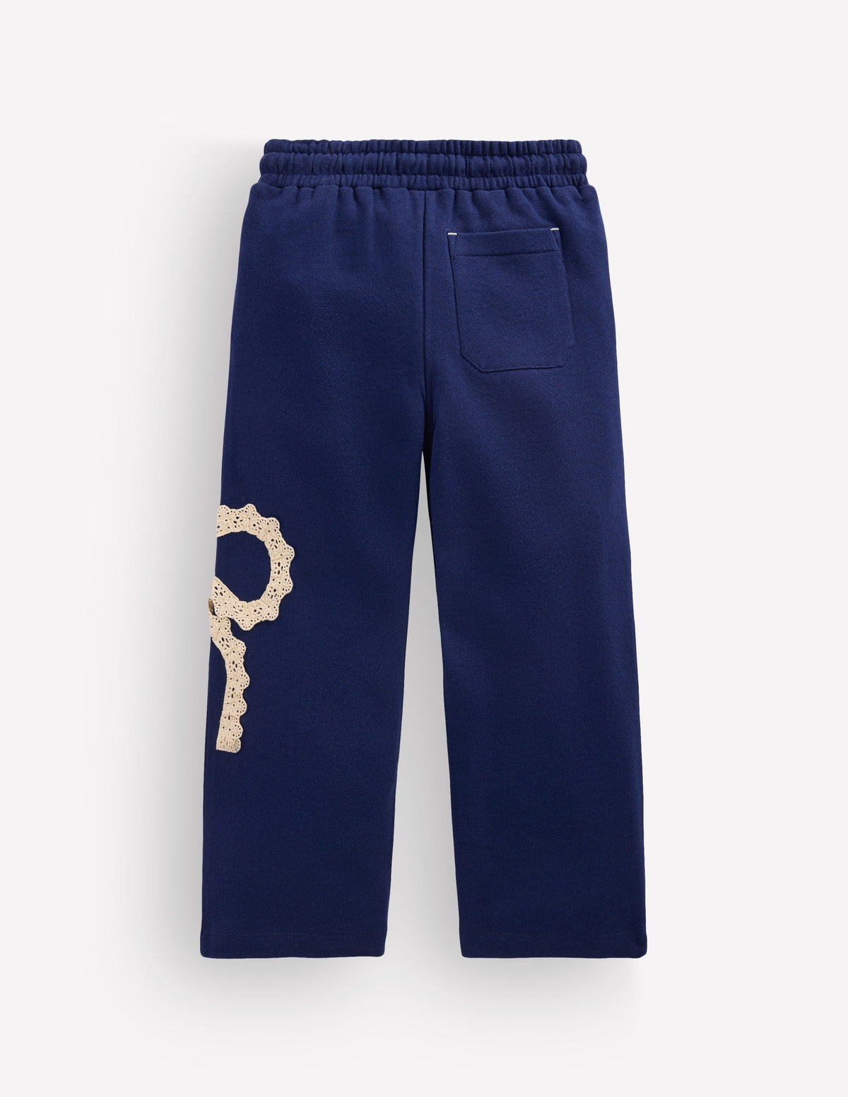 Bobbie Jogginghose mit Applikationen-Marineblau Schleife-2