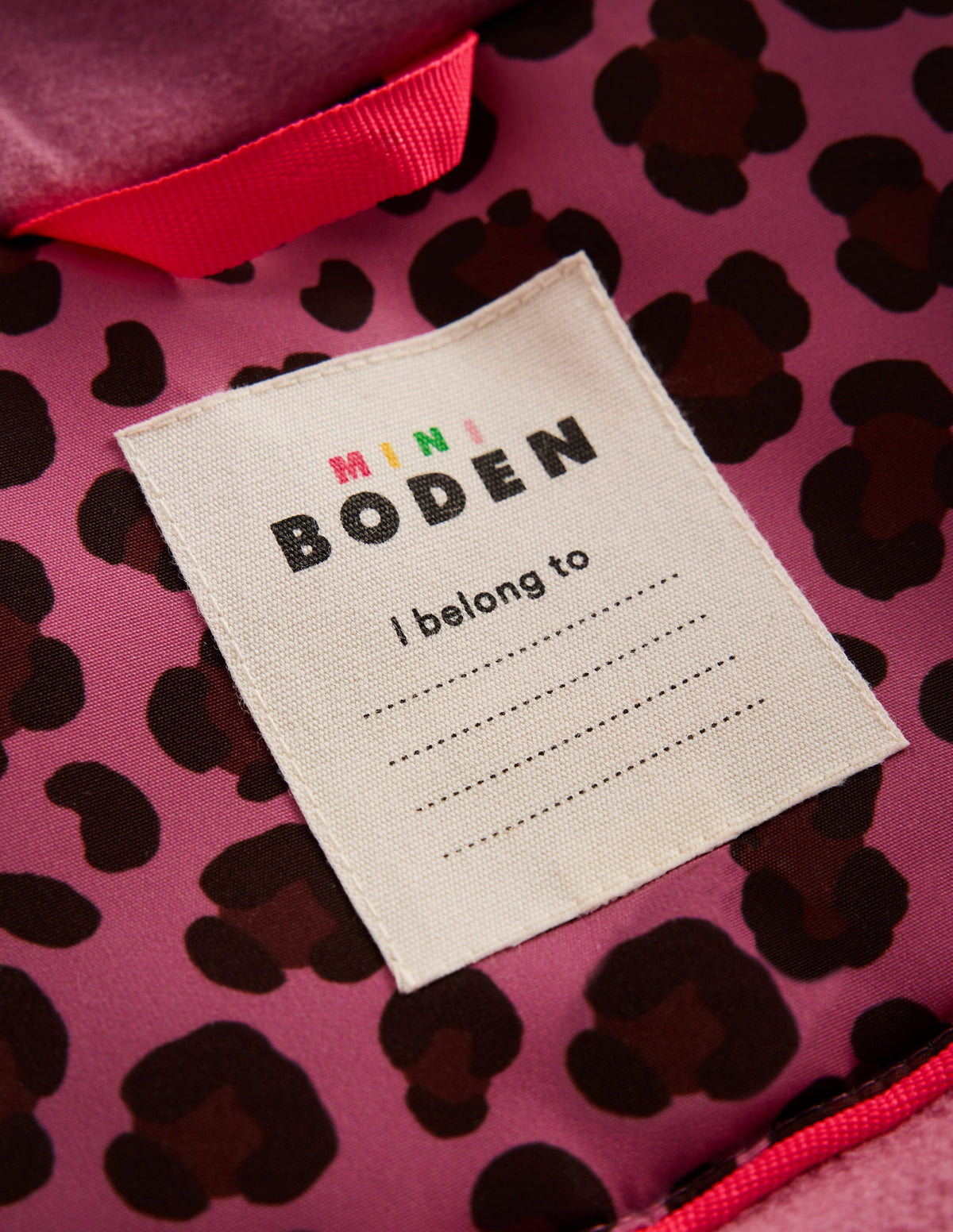Wasserdichter Allwettermantel-Rosa Heide Leopardenmuster - Image 7