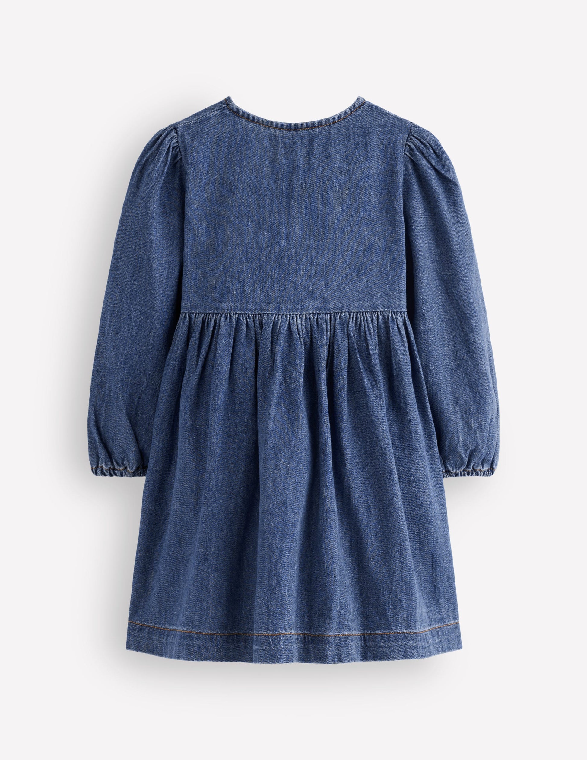 Norah Kleid mit Schleife und Knopfleiste-Medium Vintage-2