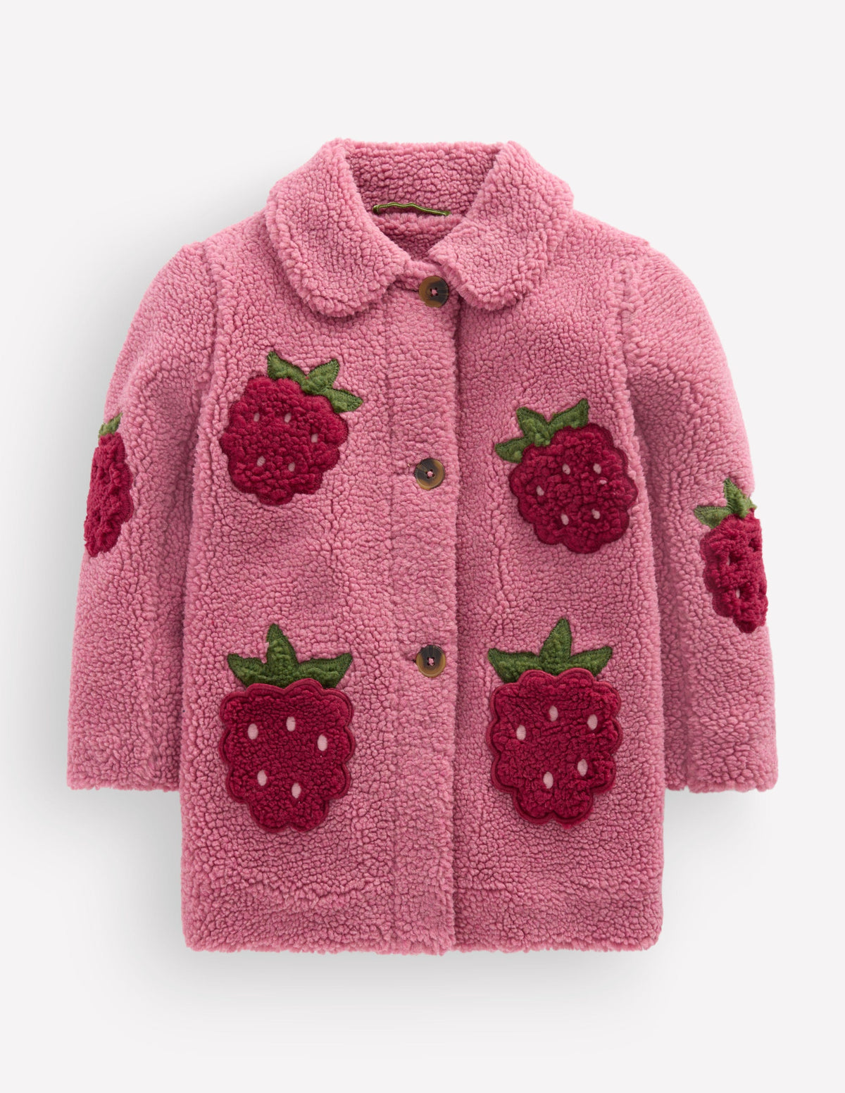 Auffällige Teddyfelljacke-Rosa Himbeeren - Image 2