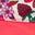 Allwetter-Skianzug-Neonrosa Kleines Blumenmuster