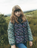 Doudoune fun-Motif floral pêle-mêle