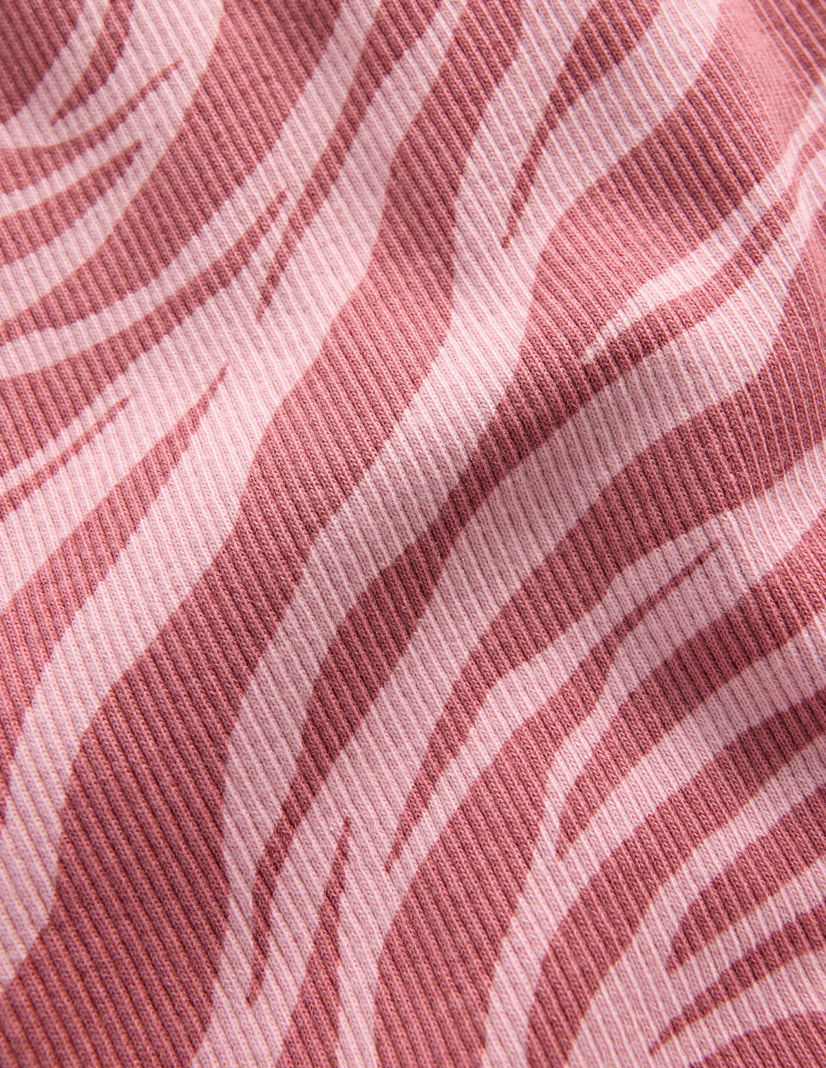 Gerippte, ausgestellte Leggings-Vintage-Rosa Zebra-3