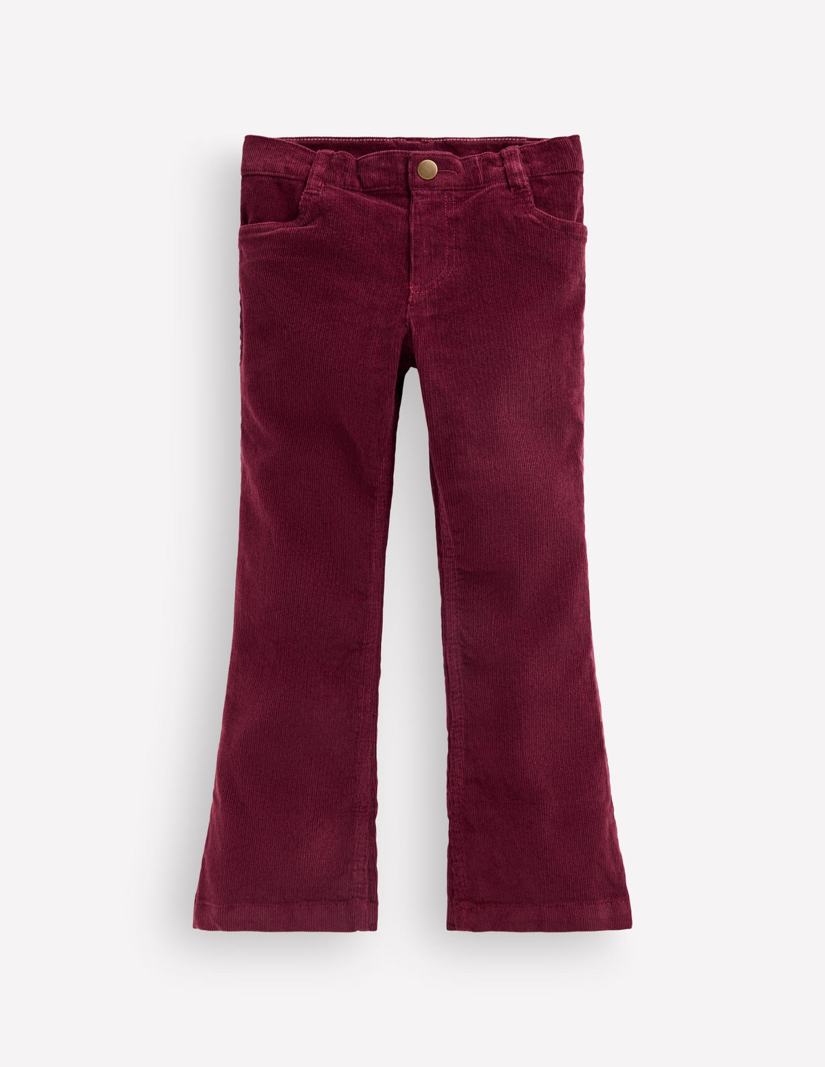 Jeans mit leichtem Schlag-Dunkelviolett, Cord - Image 4