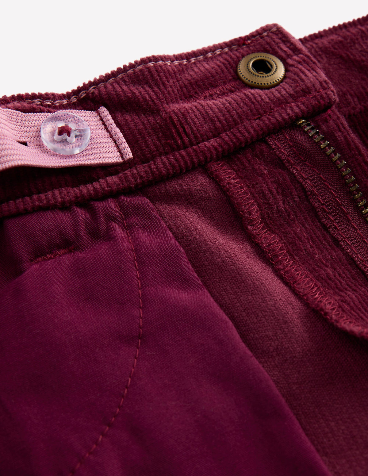 Jeans mit leichtem Schlag-Dunkelviolett, Cord - Image 7