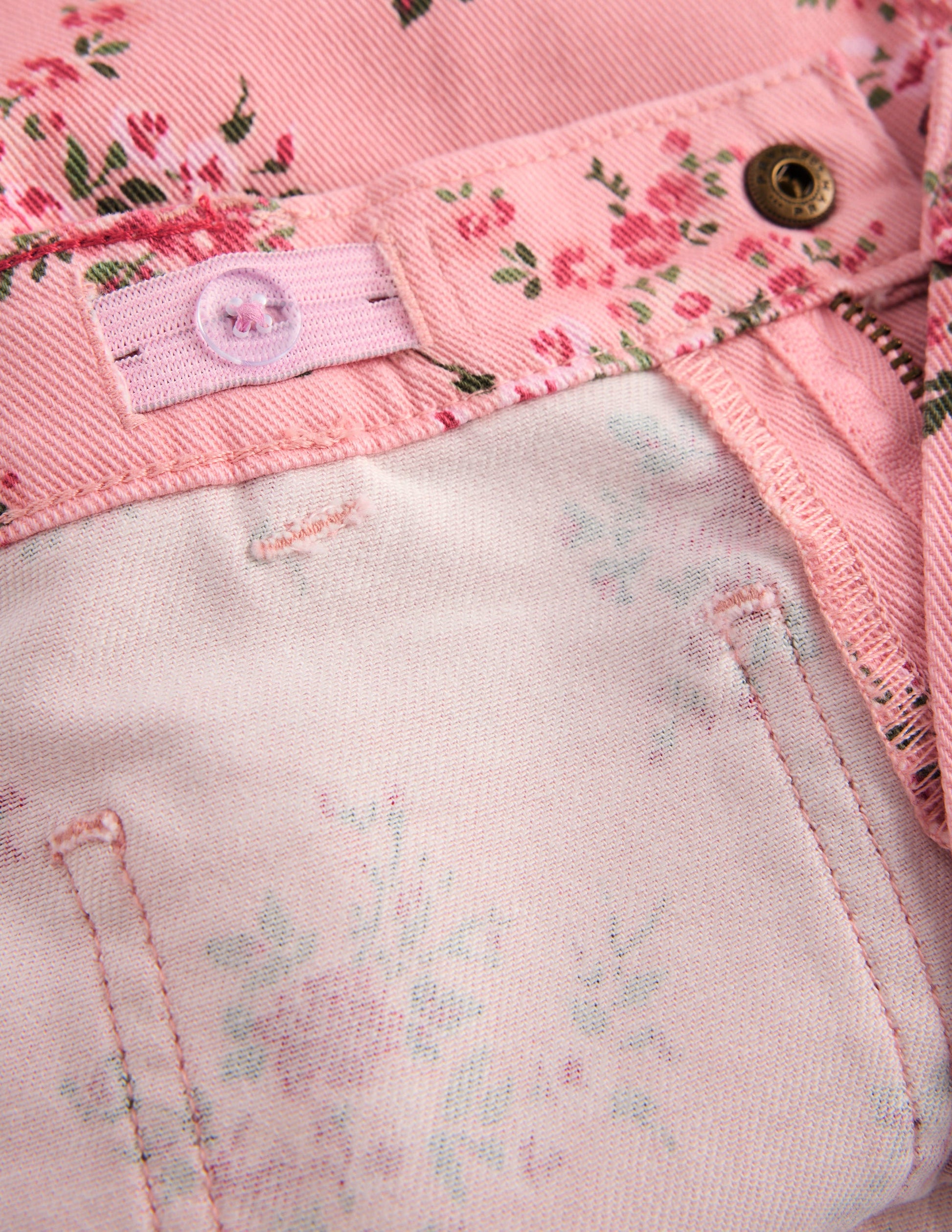 Jean droit à poches plaquées-Motif Soft Floral rose quartz-5