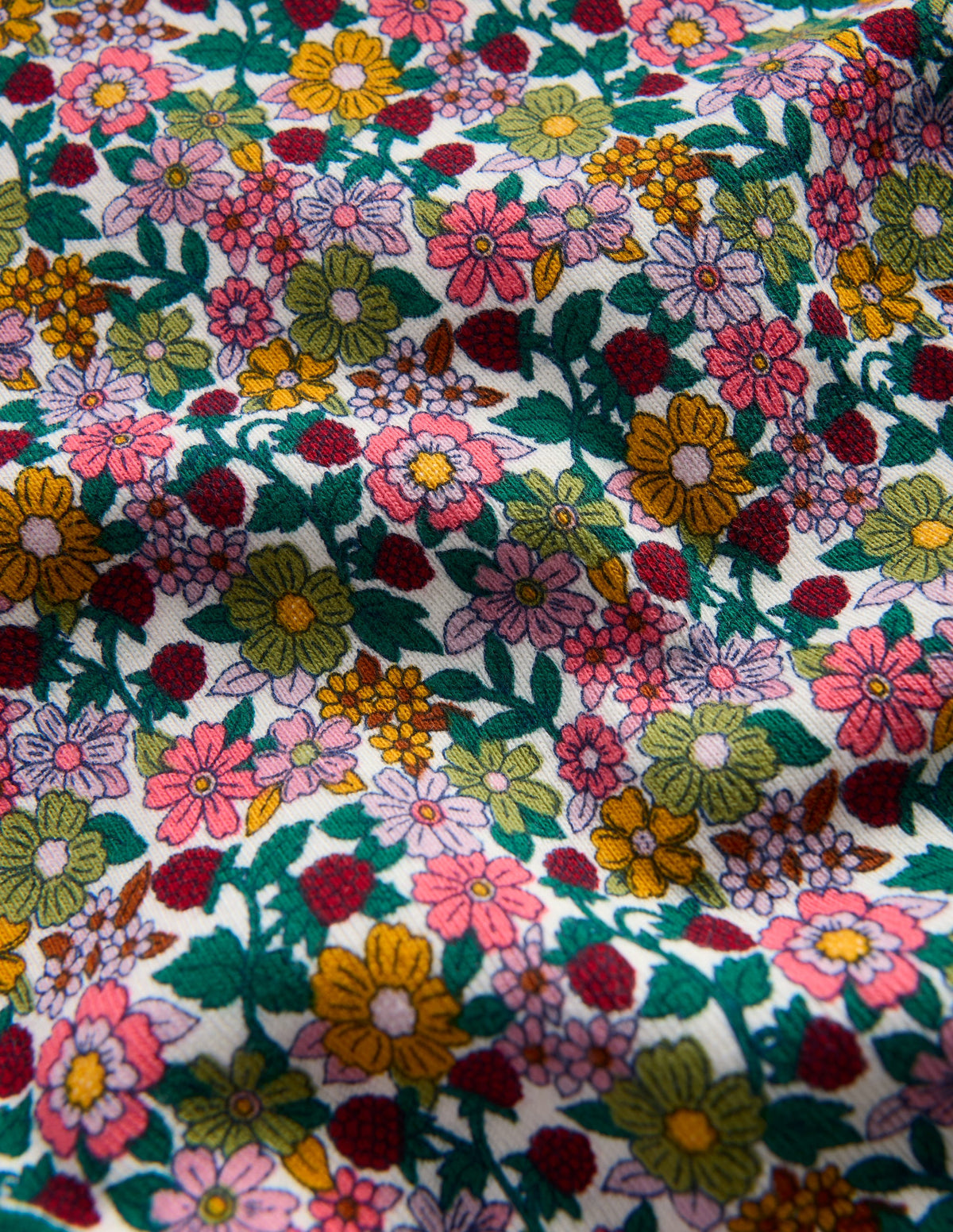 Eng anliegender, langer Schlafanzug-Blumenmuster-3
