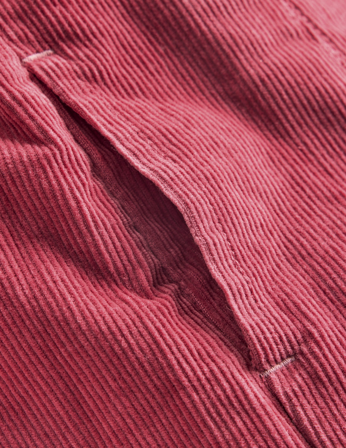Plissierter Skort-Winter Puderrosa Cord - Image 7