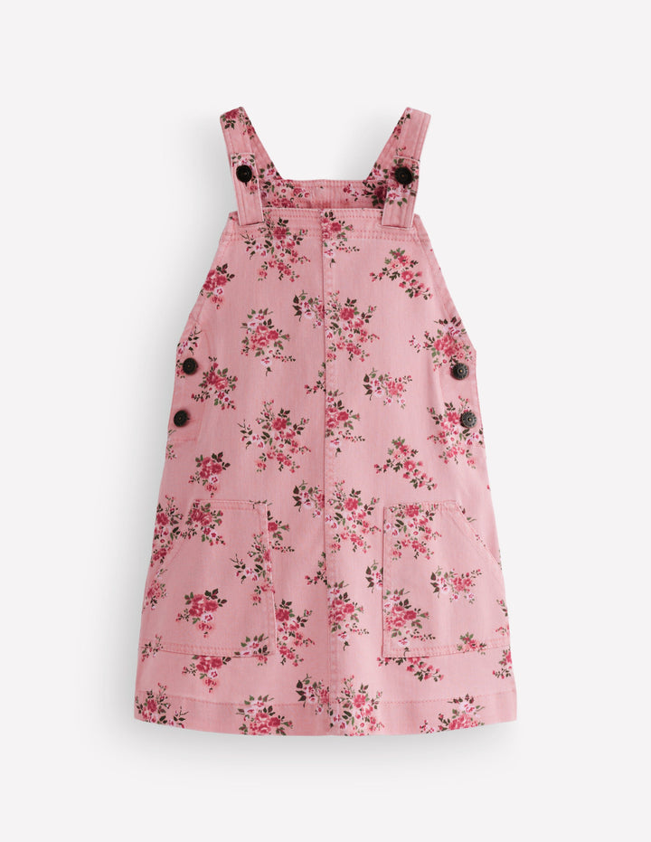 Adeline Latzkleid in A-Linie-Rosa Quarz Twill Sanftes Rosa
