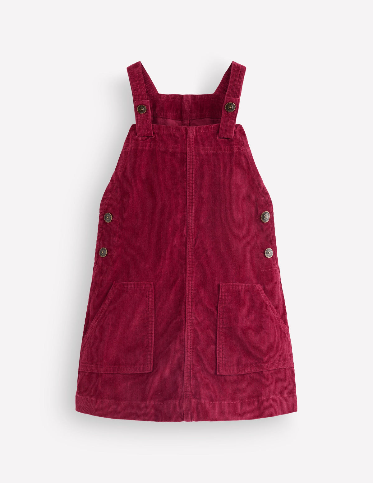 Adeline Latzkleid in A-Linie-Kastanienrot Cord - Image 5