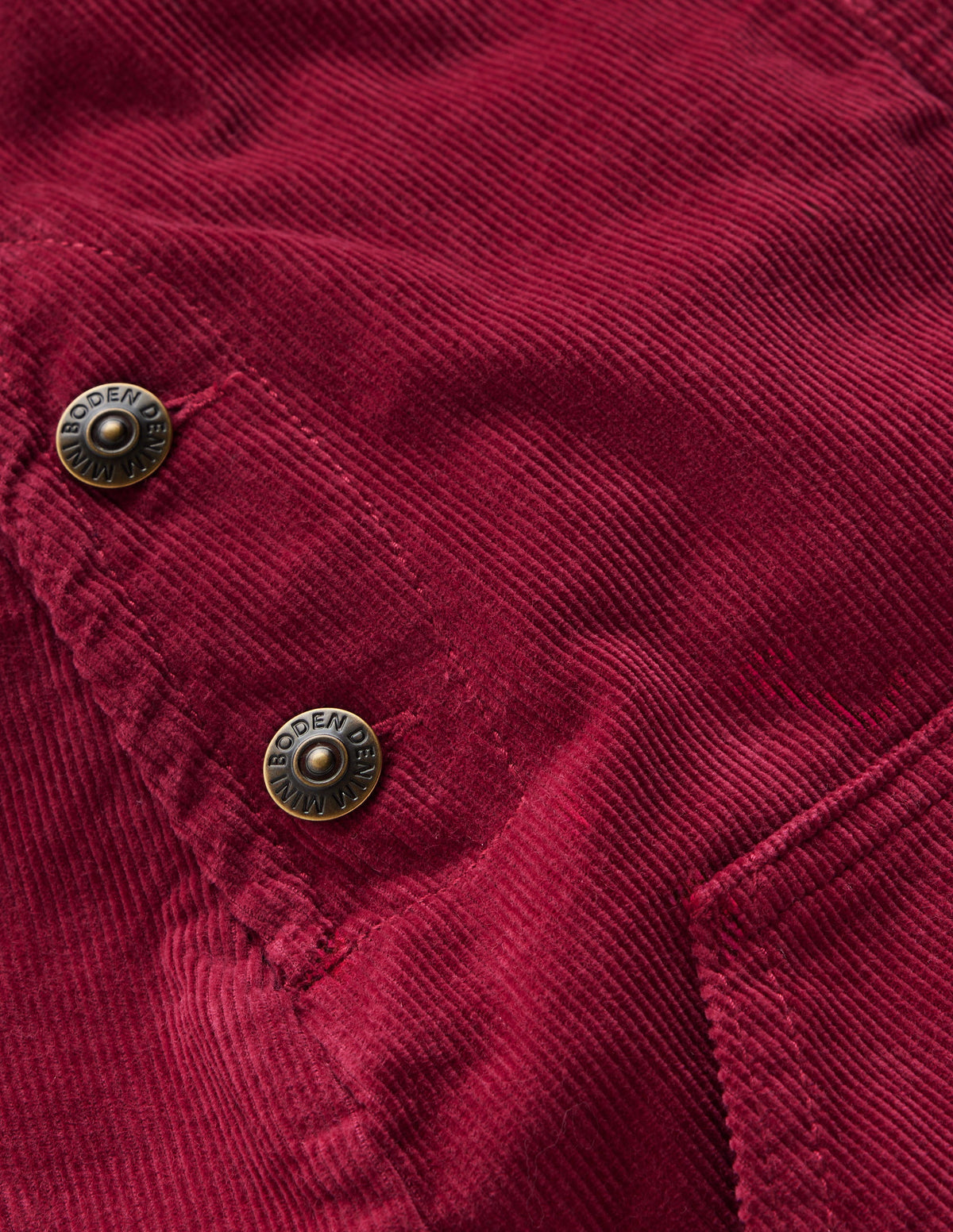 Adeline Latzkleid in A-Linie-Kastanienrot Cord - Image 7