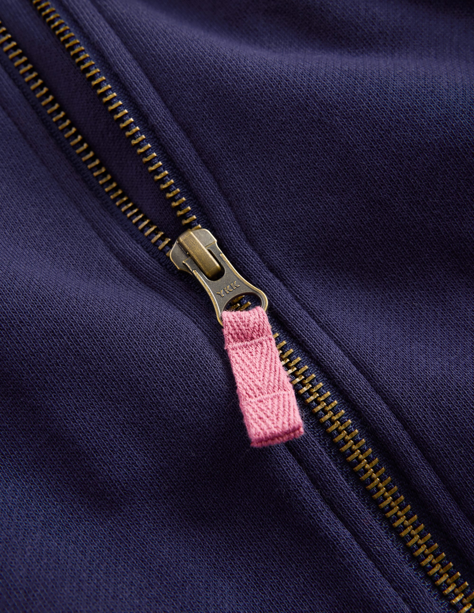 Jacke mit Fleecefutter und Reißverschluss-Marineblau - Image 3