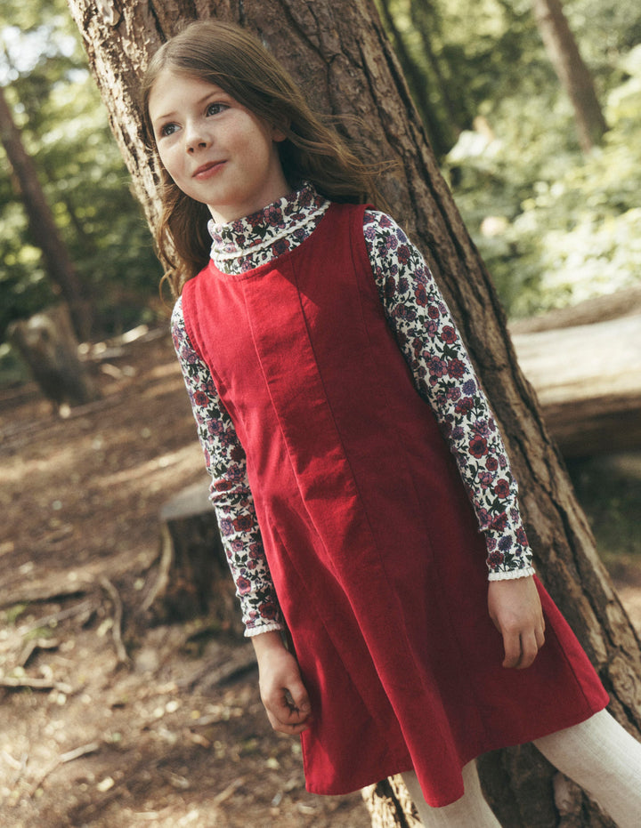 Willa Schürzenkleid-ROT