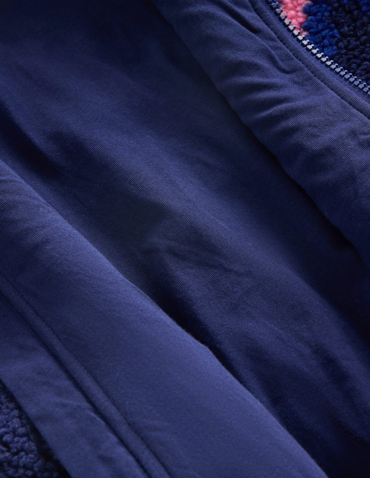 Teddyfelljacke mit Kragen-Navy mit Fair Isle-6