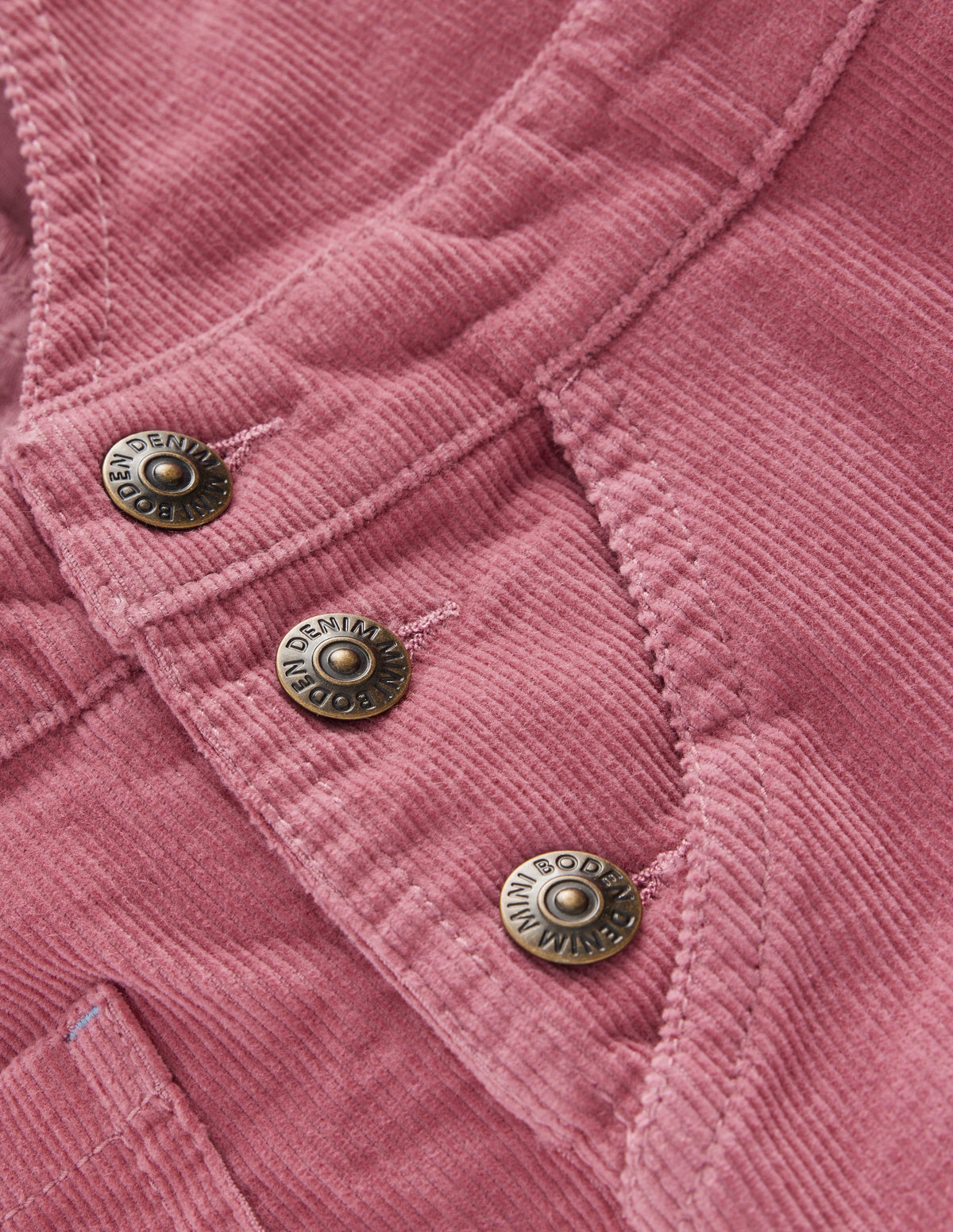 Latzhose mit weitem Bein-Rosa Heide Cord - Image 3