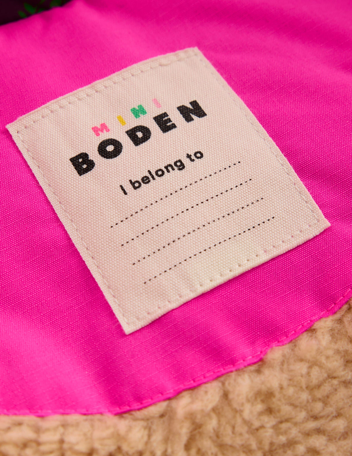 Steppmantel mit Teddyfellfutter-Rosa Stiefmütterchen Blume - Image 8