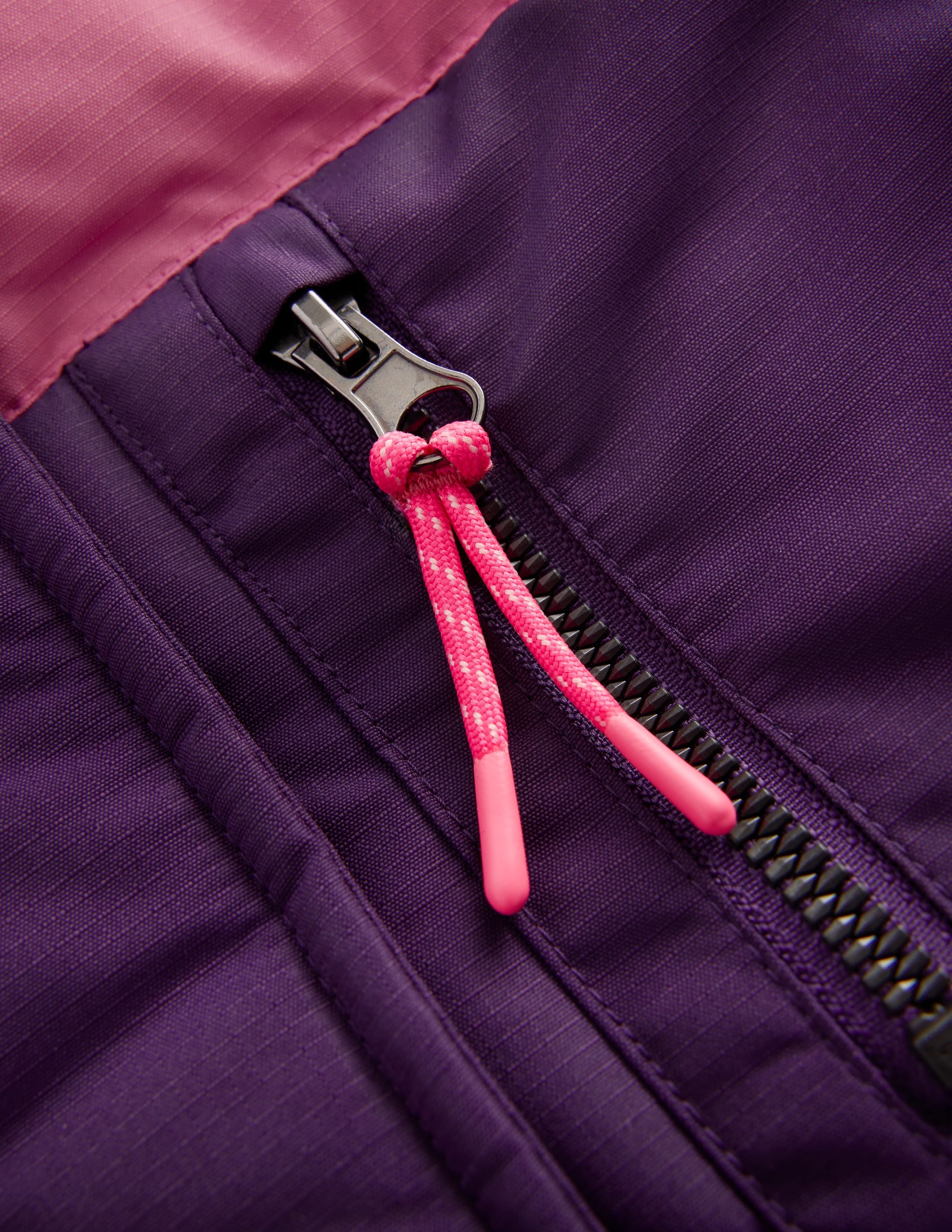 Steppmantel mit Teddyfellfutter-Calla-Lilie Violett Color Blocking - Image 3