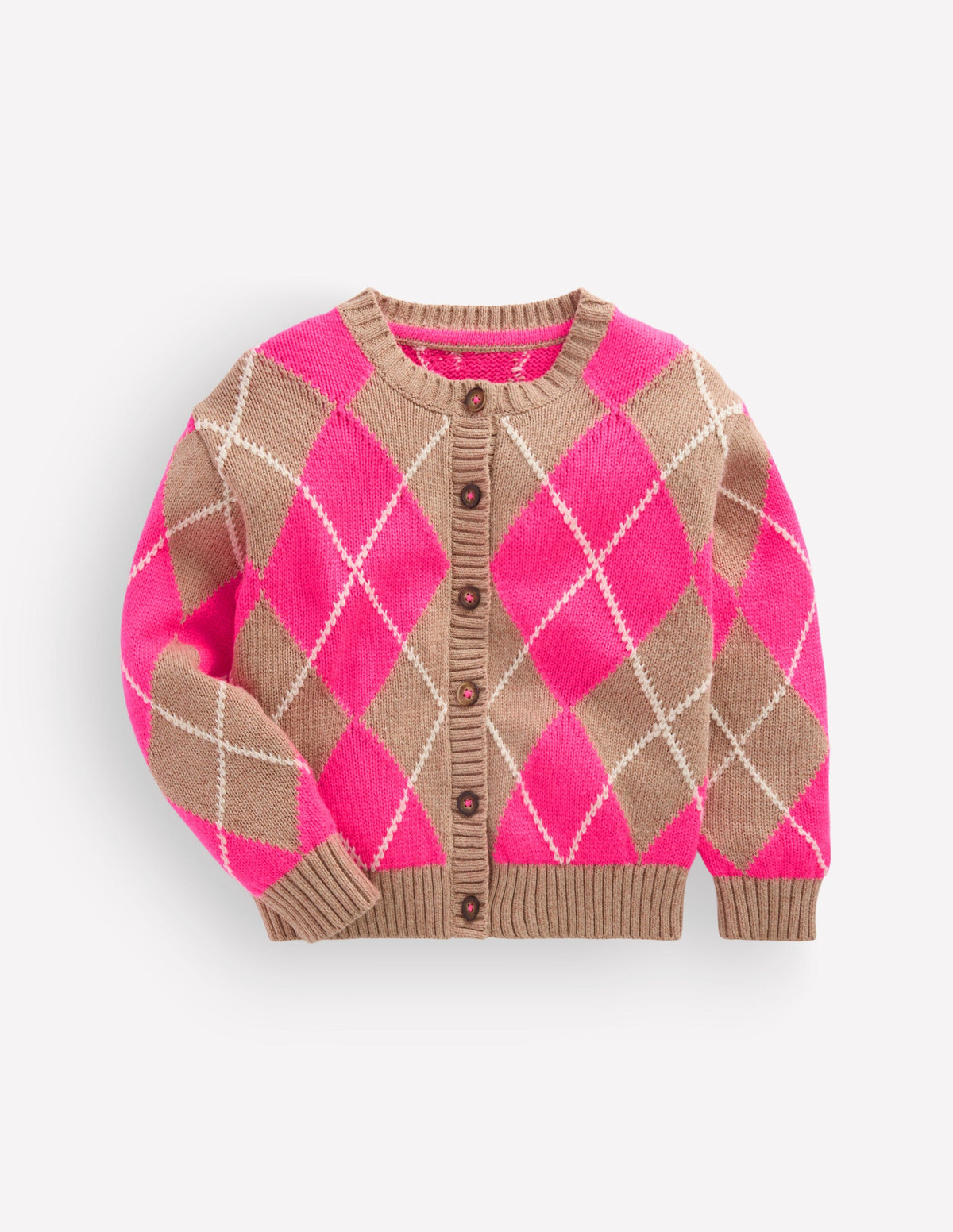 Lustige Strickjacke-Camel Meliert - Image 7