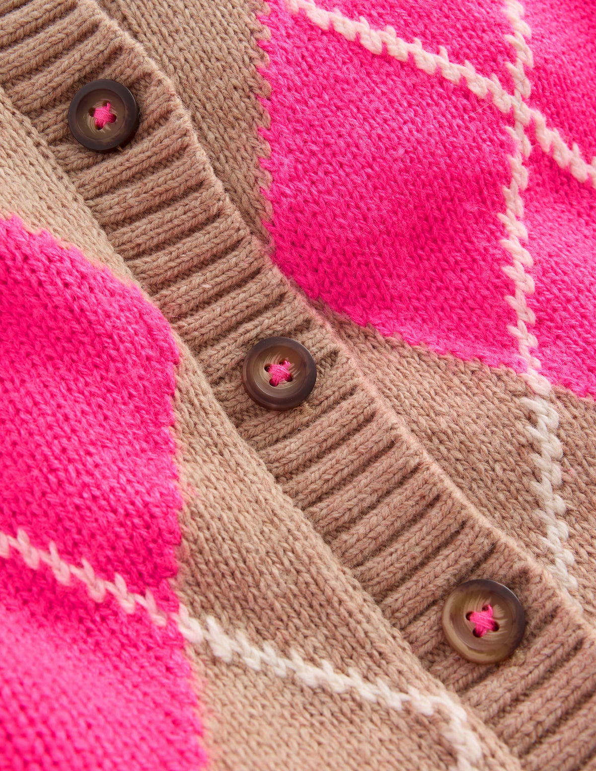 Lustige Strickjacke-Camel Meliert-9