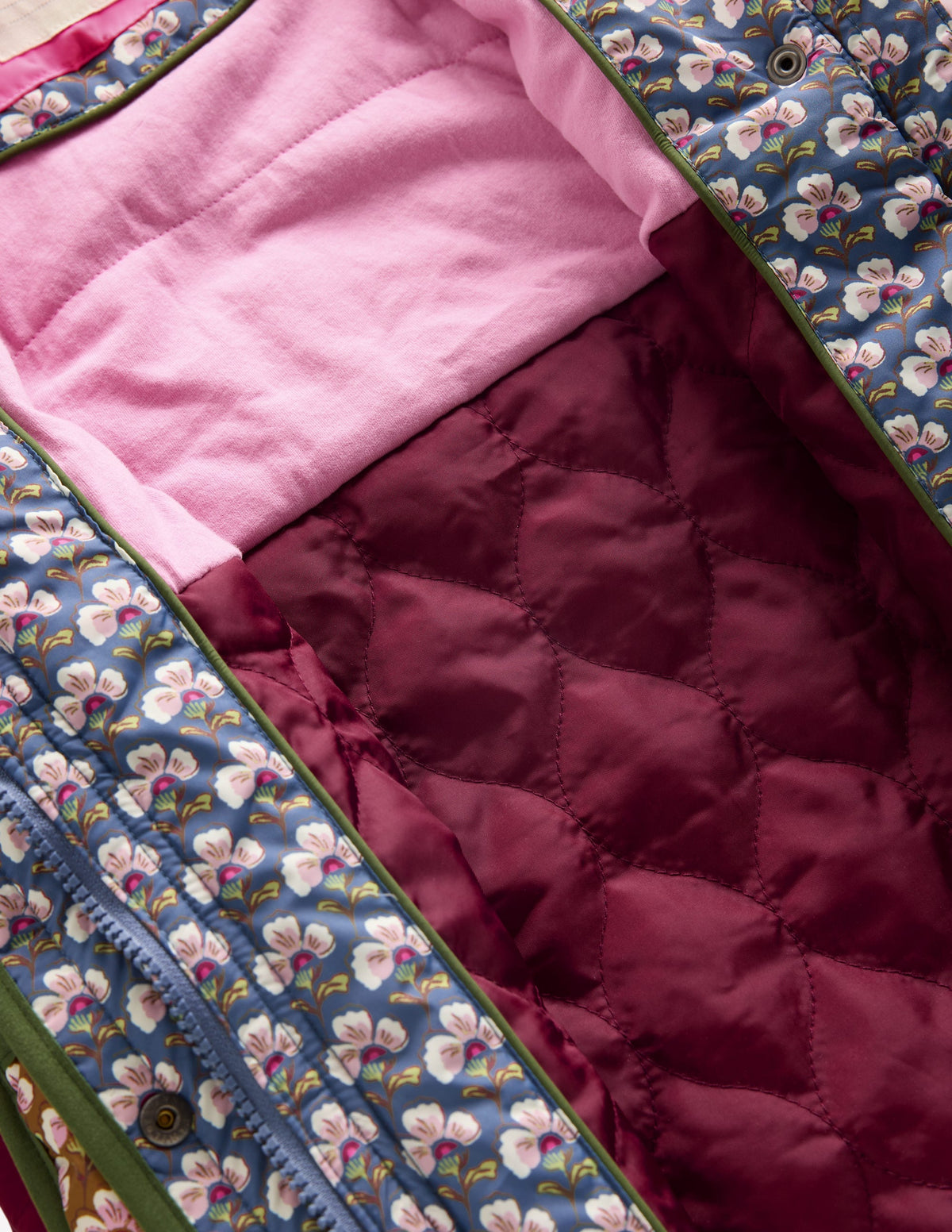 Lange Steppjacke-Kuddelmuddel Blumenmuster - Image 7