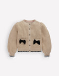 Glitzernde Party-Strickjacke-Gold Glitzer