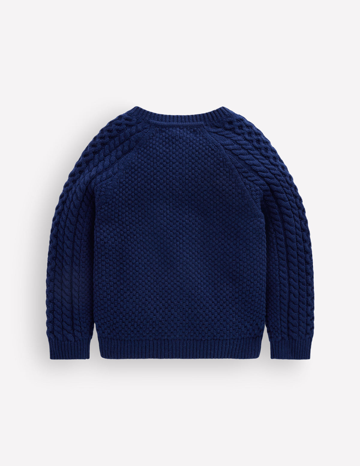 Strickjacke mit Zopfmuster-Marineblau - Image 2