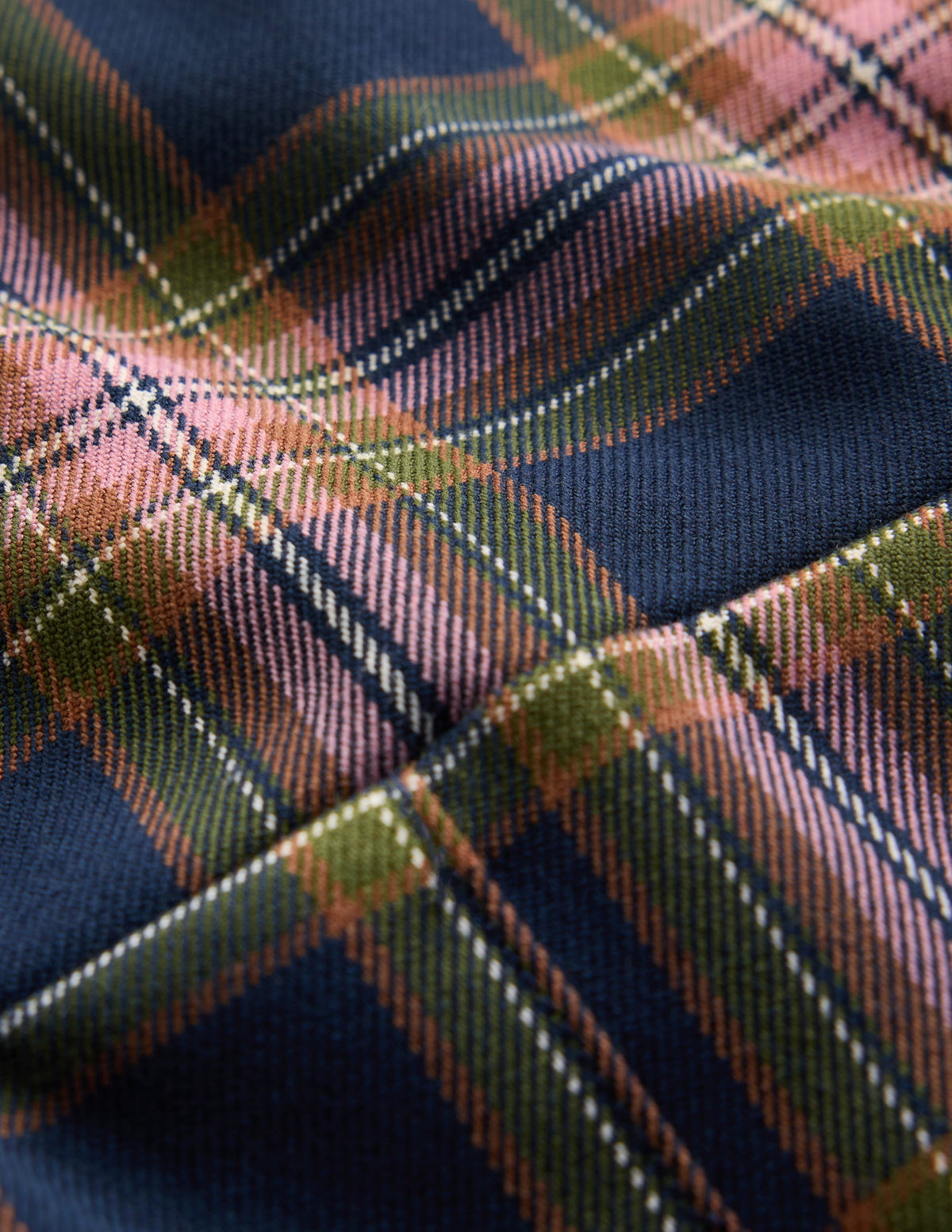 Latzhose mit tiefer Taille-Navy Kariert-2