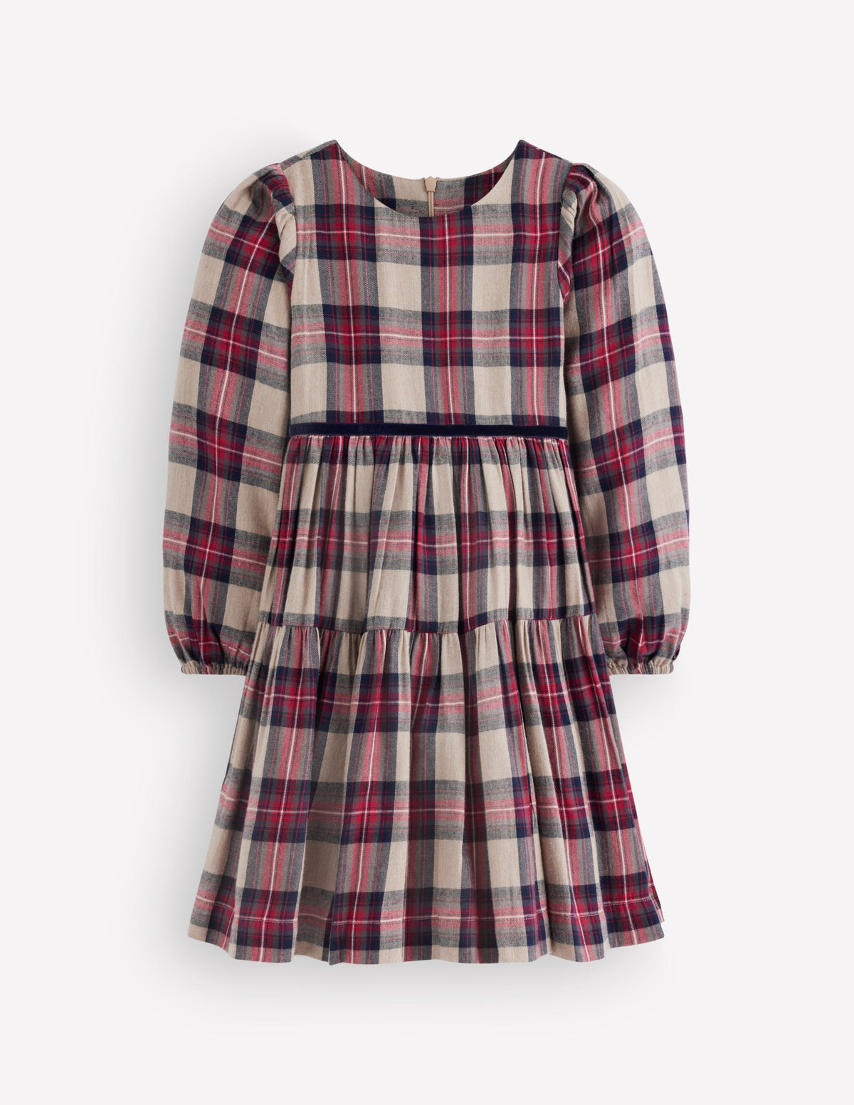 Posie Gewebtes Kleid zum Herumwirbeln-Bunt Karomuster - Image 2