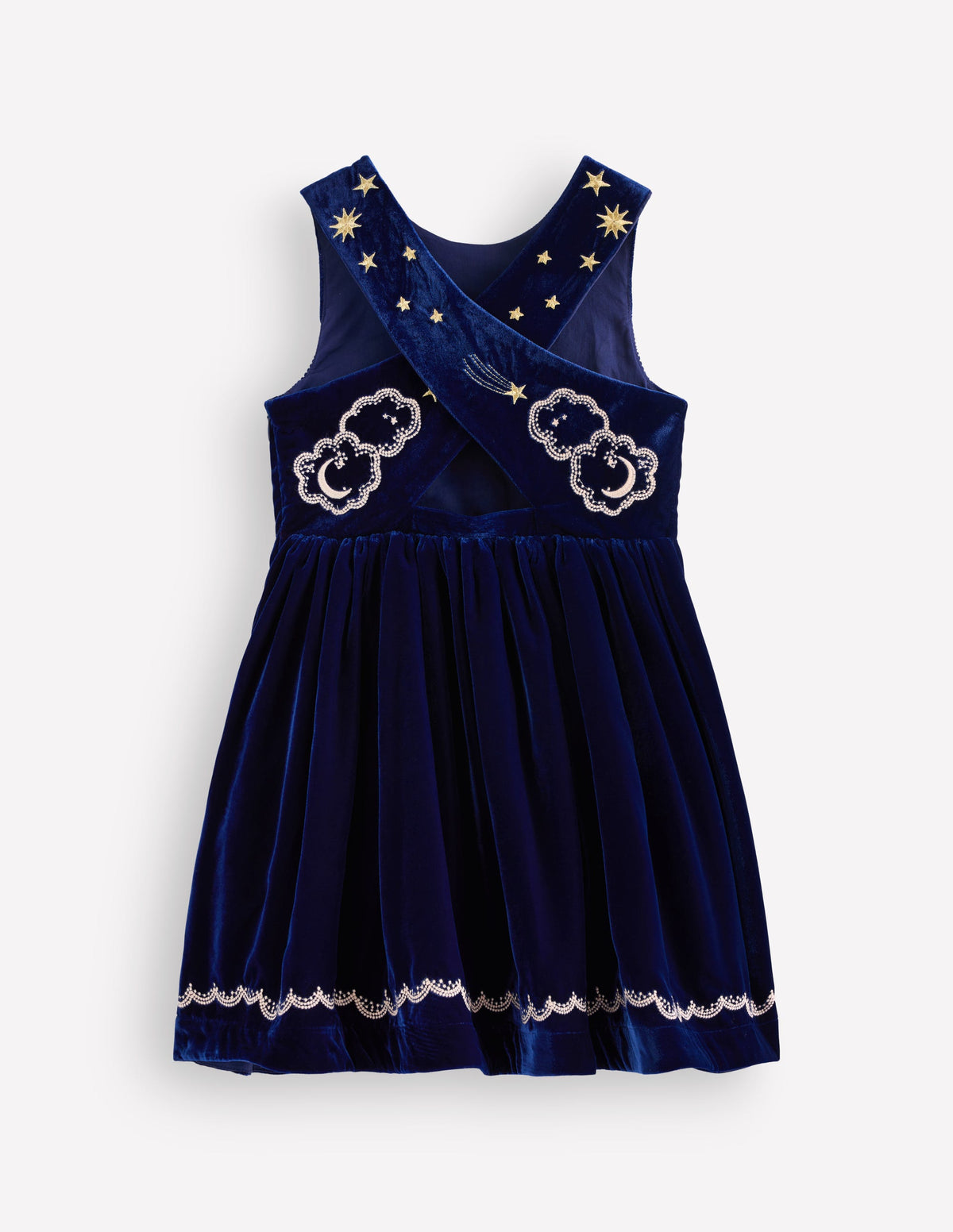 Cross Back Party Pinnie-Navy Pegasus-5