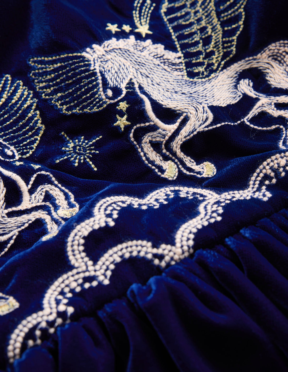 Cross Back Party Pinnie-Navy Pegasus - Image 6