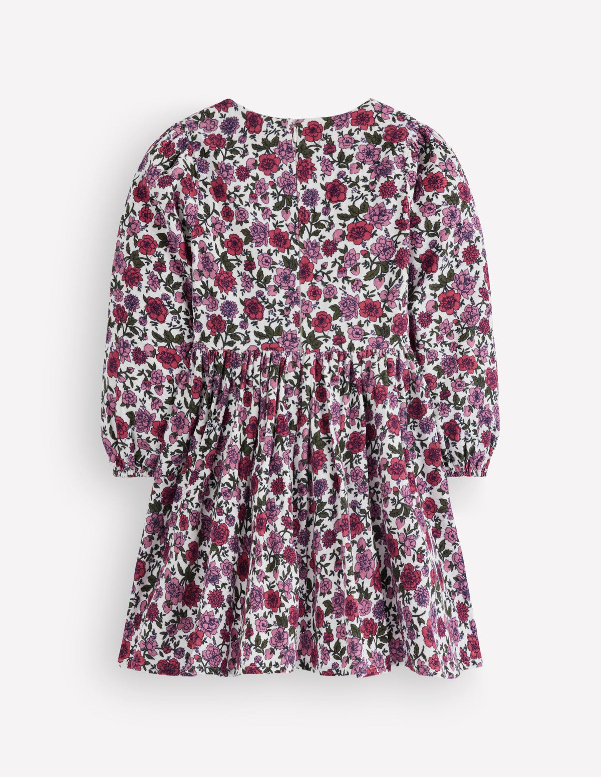 Langärmliges Herzkleid-Blumenmuster Cord - Image 3