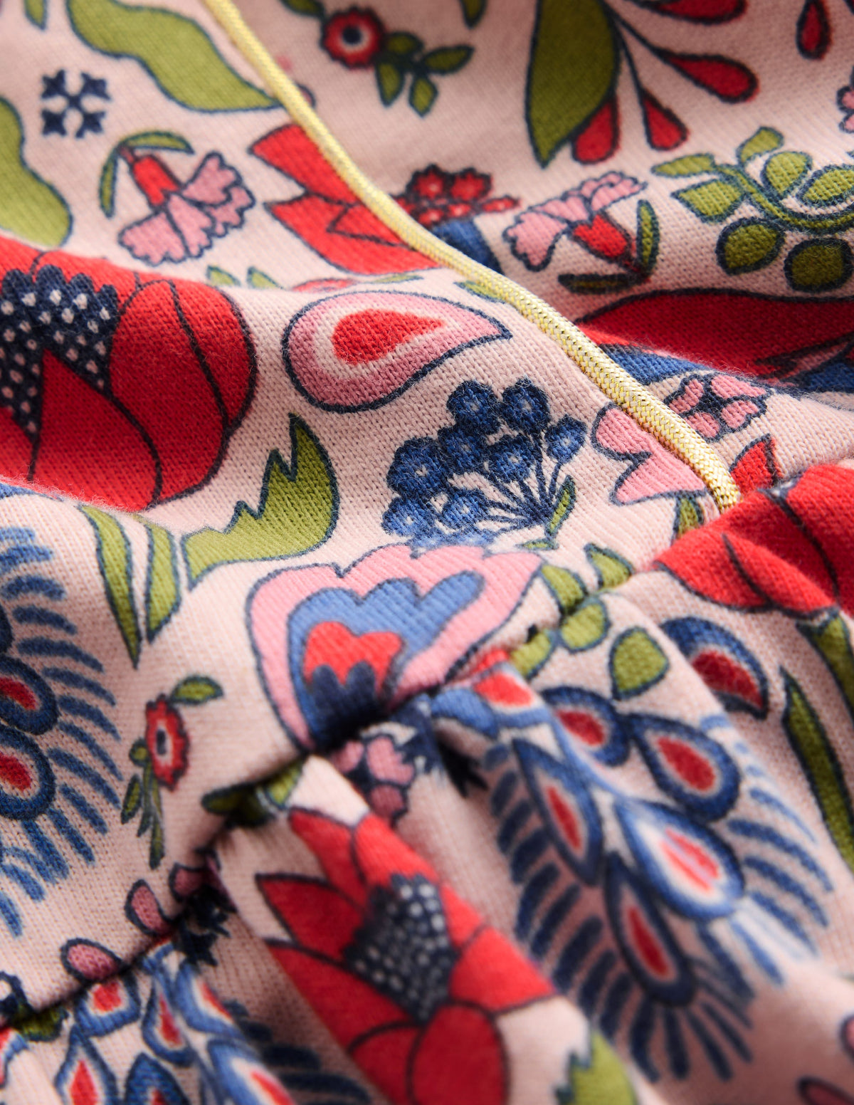 Mabel Glitzerkleid zum Herumwirbeln-Pfau Blumenmuster - Image 3
