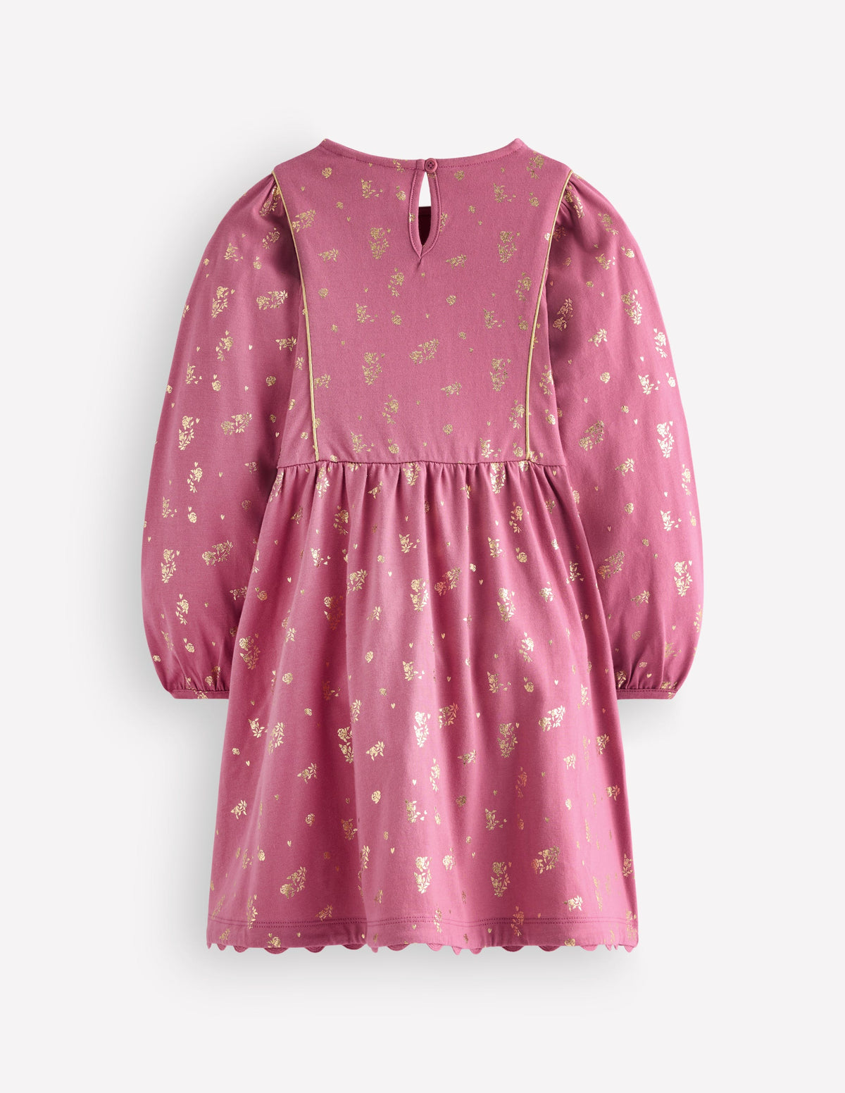 Mabel Glitzerkleid zum Herumwirbeln-Rosa Folienblumen - Image 3