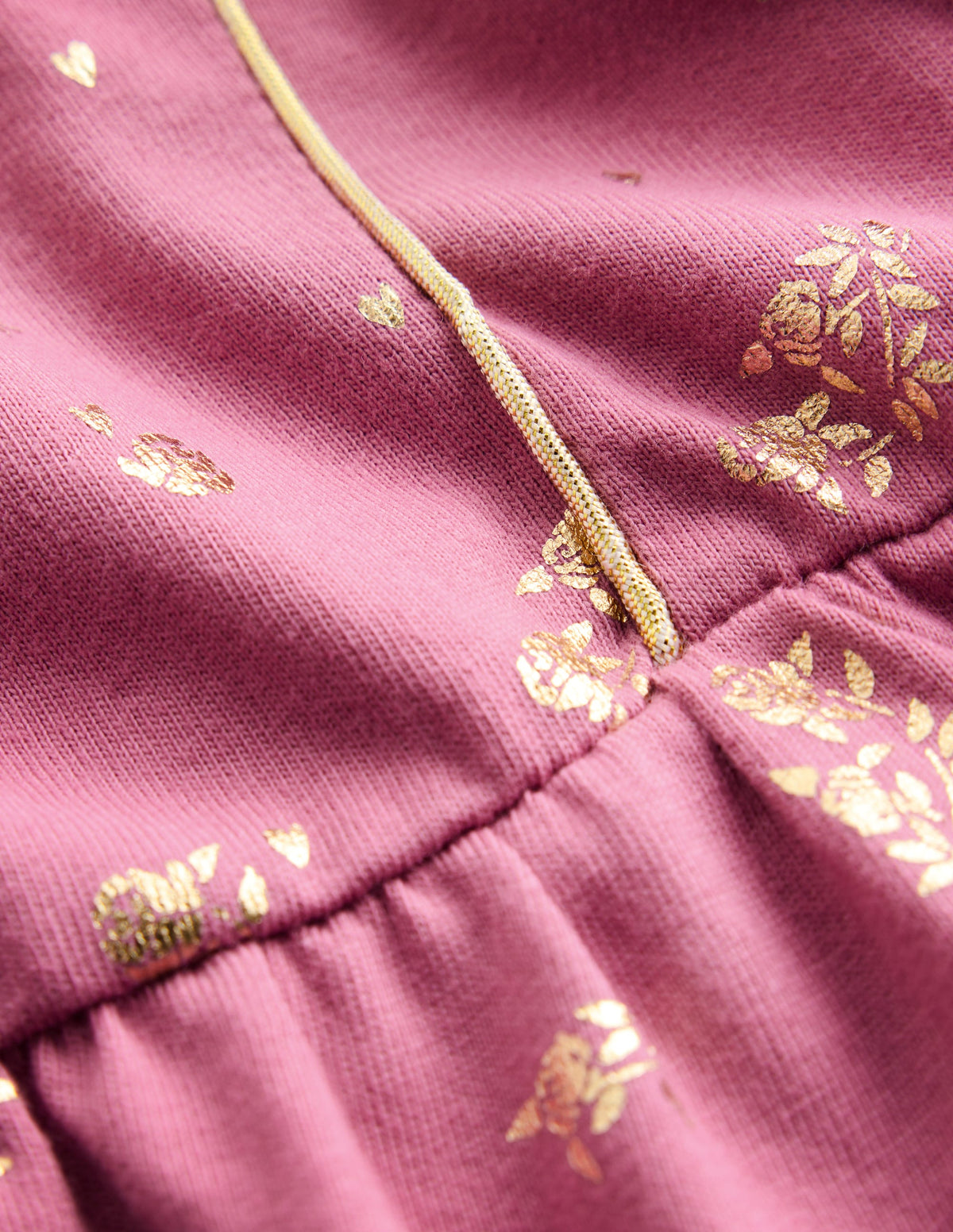 Mabel Glitzerkleid zum Herumwirbeln-Rosa Folienblumen-2