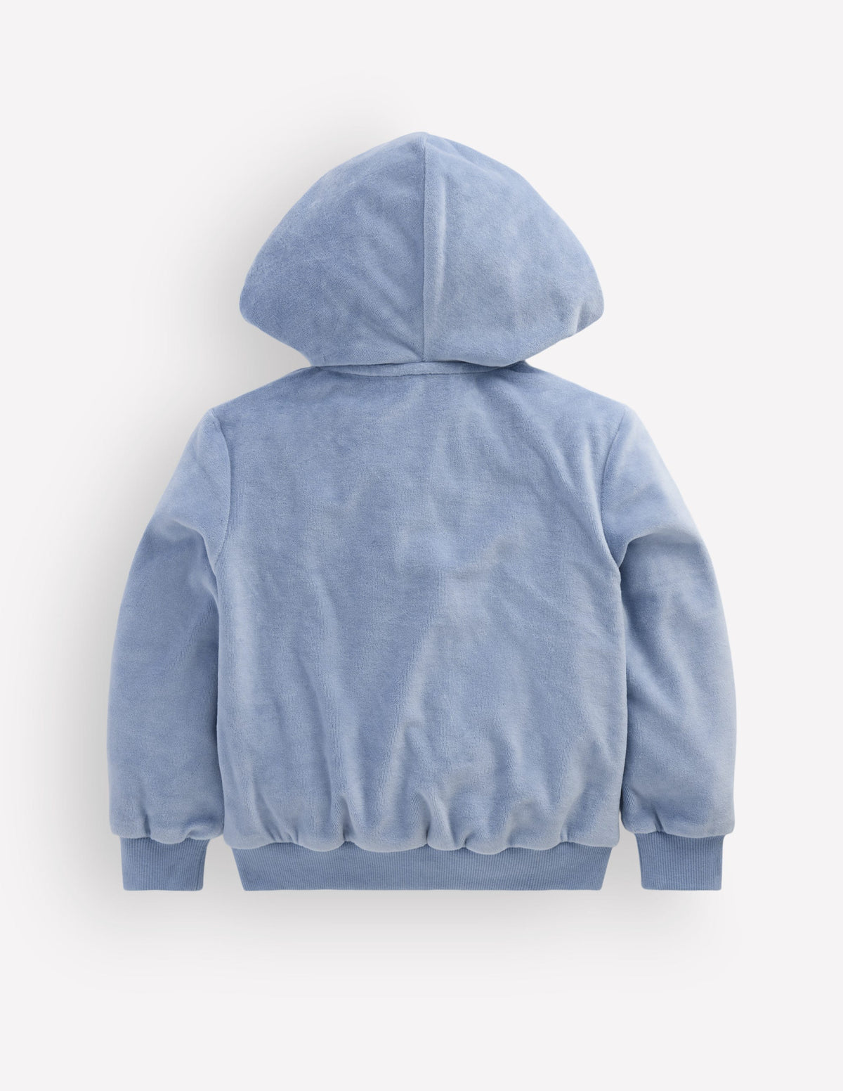 Velour Cosy Zip-through-Blue Flowers - Image 3