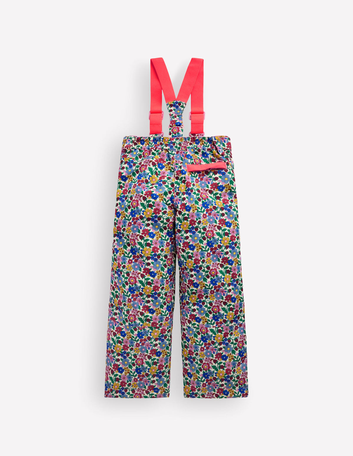 Wasserdichte Allwetterhose-Neonrosa Kleines Blumenmuster - Image 2
