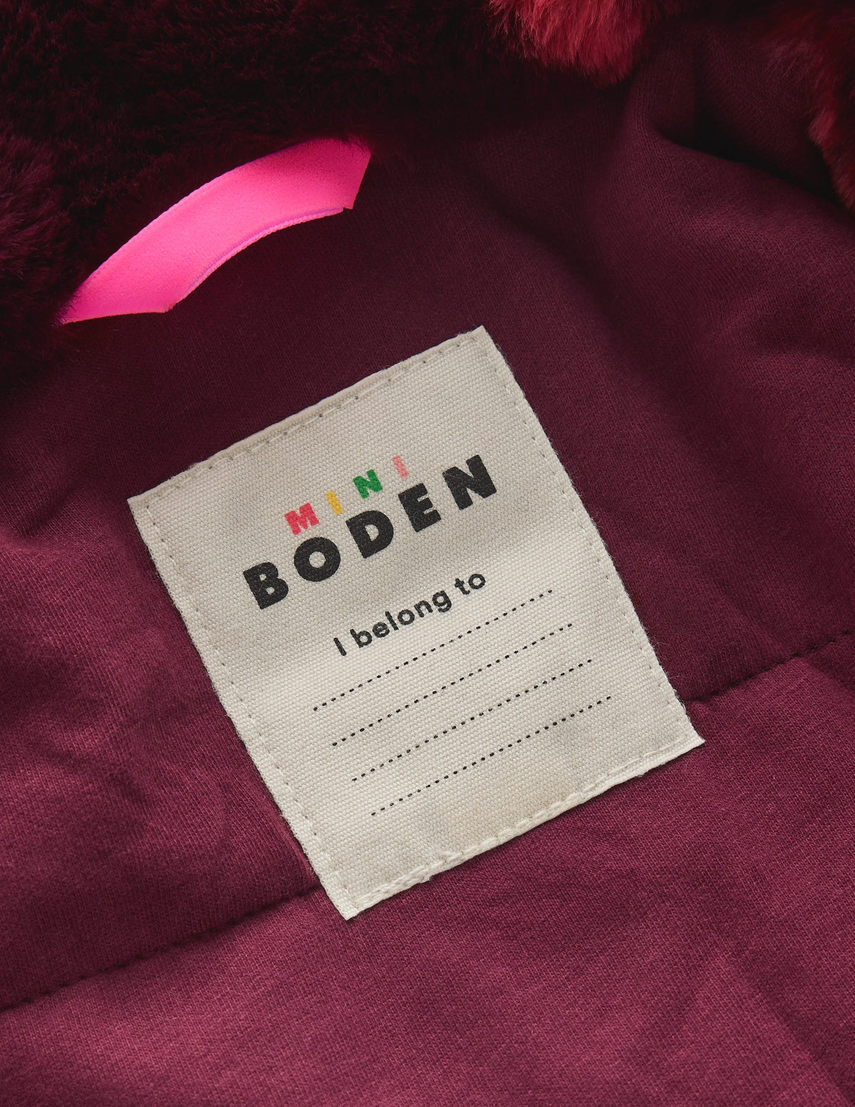 Verkürzte Kunstfelljacke-Rosa Argyle - Image 5