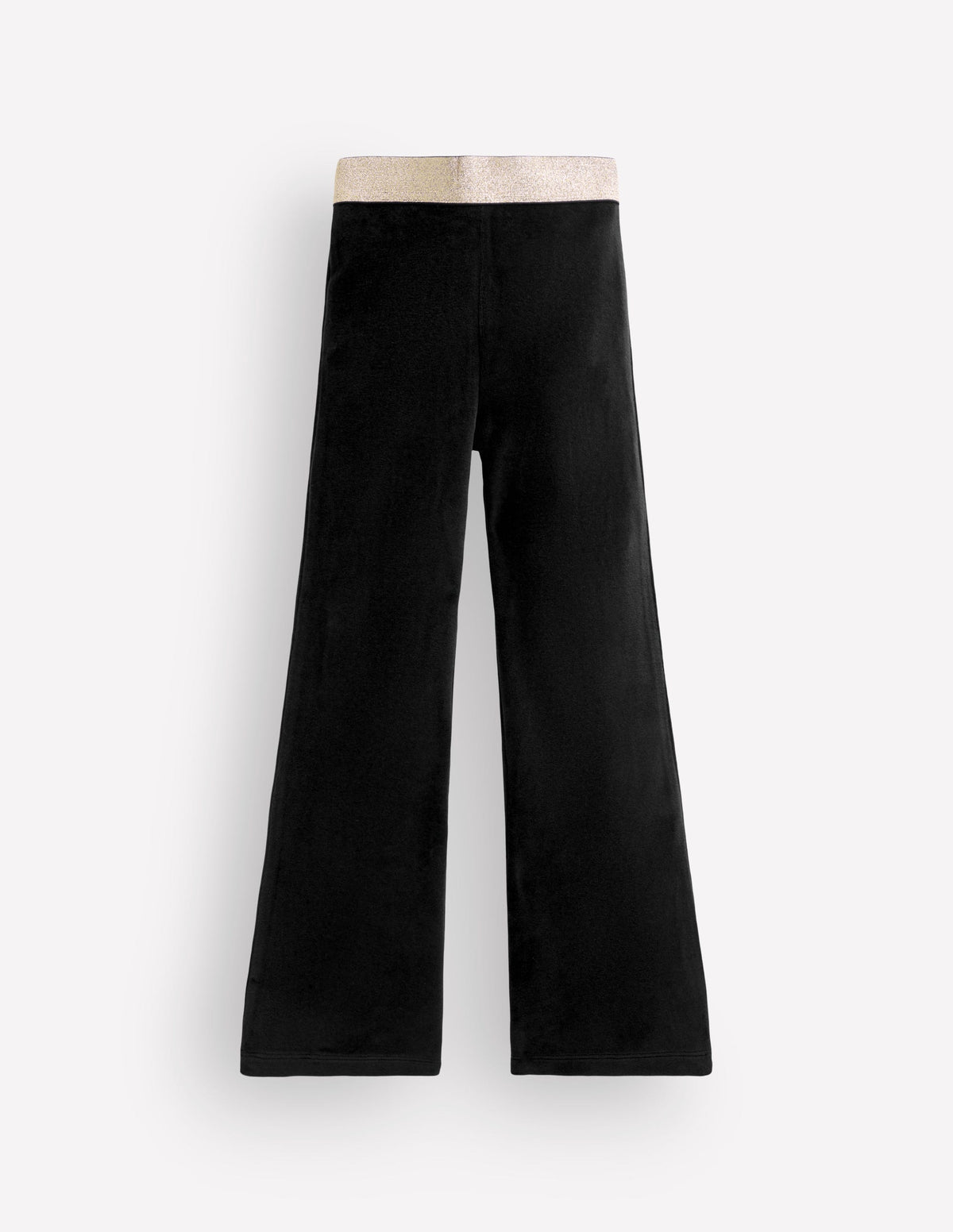 Ausgestellte Samtleggings-Schwarz-1