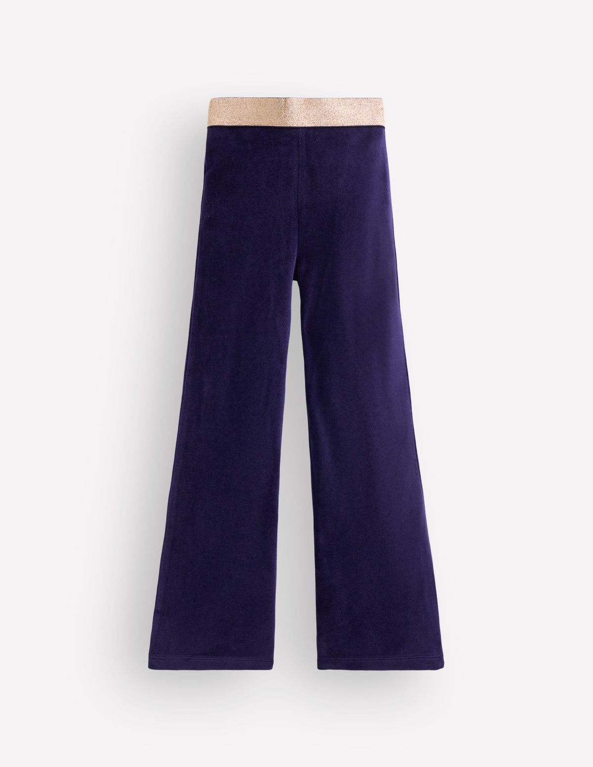 Ausgestellte Samtleggings-Schuluniform-Marineblau-1