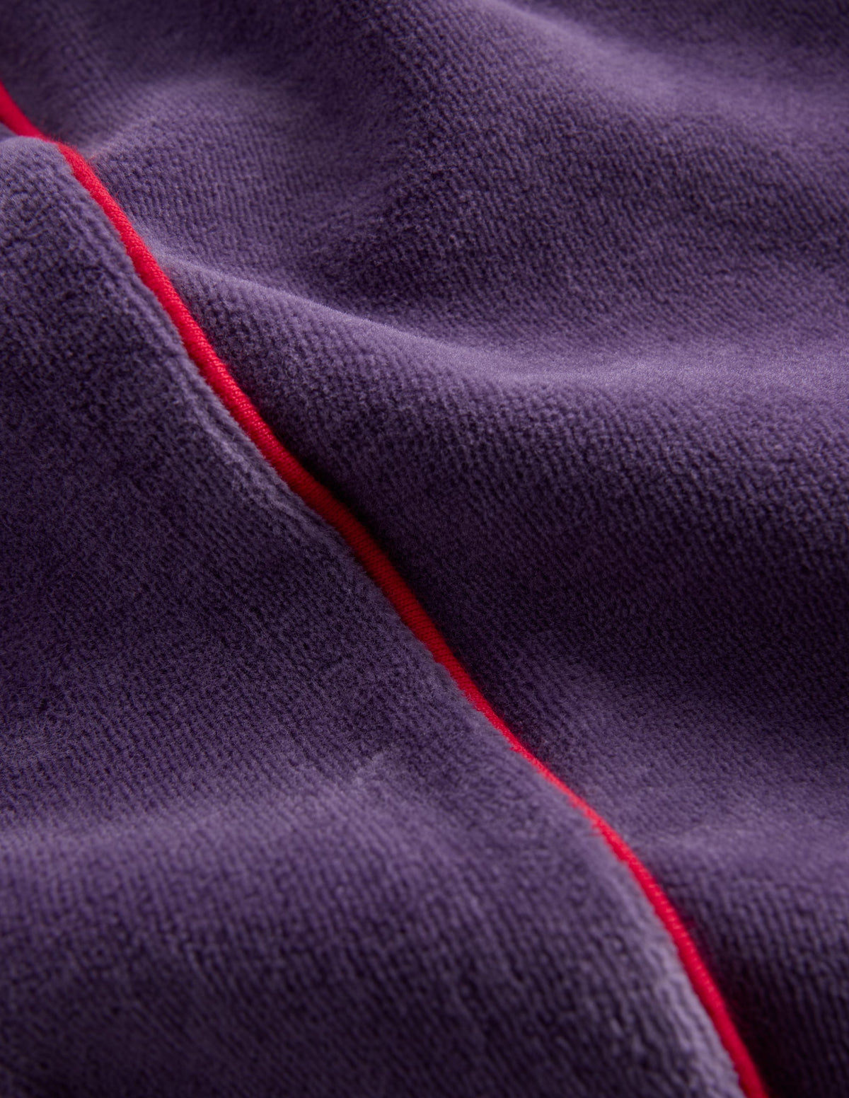 Bas de jogging large en velours-Violet mystique - Image 3