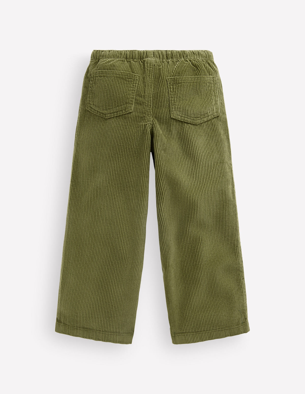 Draw Cord Trousers-Olive Cord-4