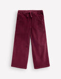 Pantalon en velours côtelé à cordon de serrage-Glycine profond