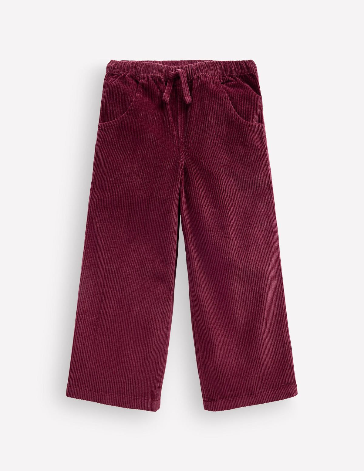 Pantalon en velours côtelé à cordon de serrage-Glycine profond - Image 1