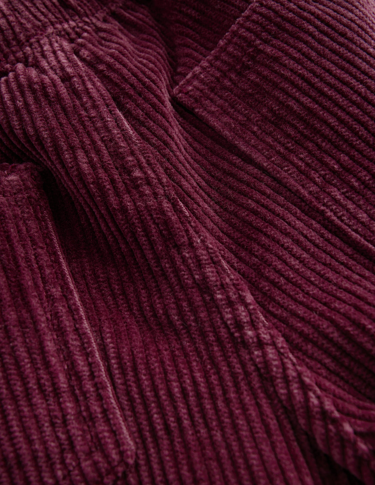 Pantalon en velours côtelé à cordon de serrage-Glycine profond - Image 3