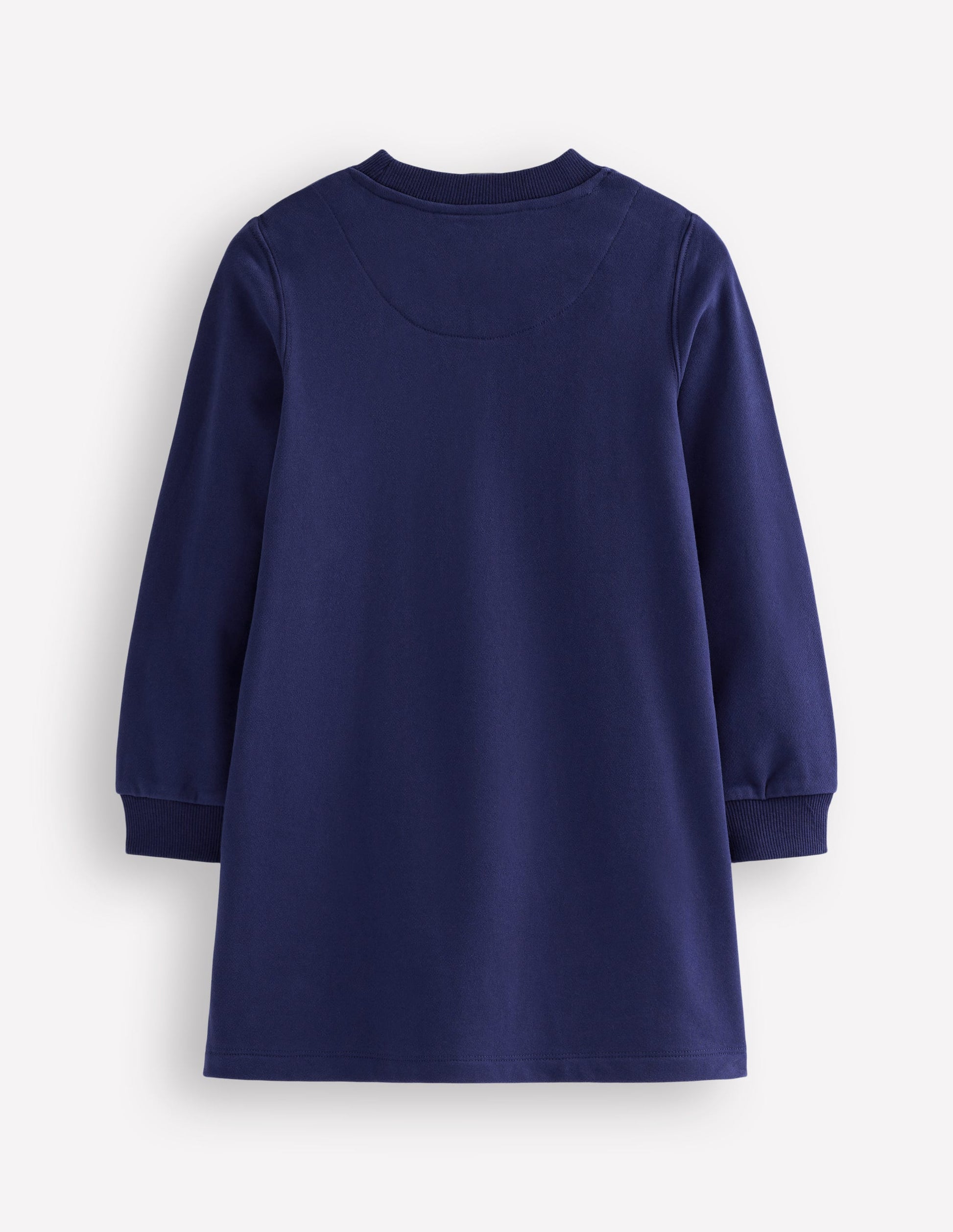 Robe-sweat Ida à appliqué-Cœurs arc-en-ciel bleu marine universitaire-2