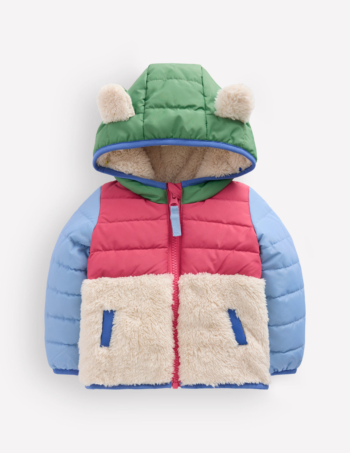 Borg-Jacke-Bunt, Blockfarben - Image 1