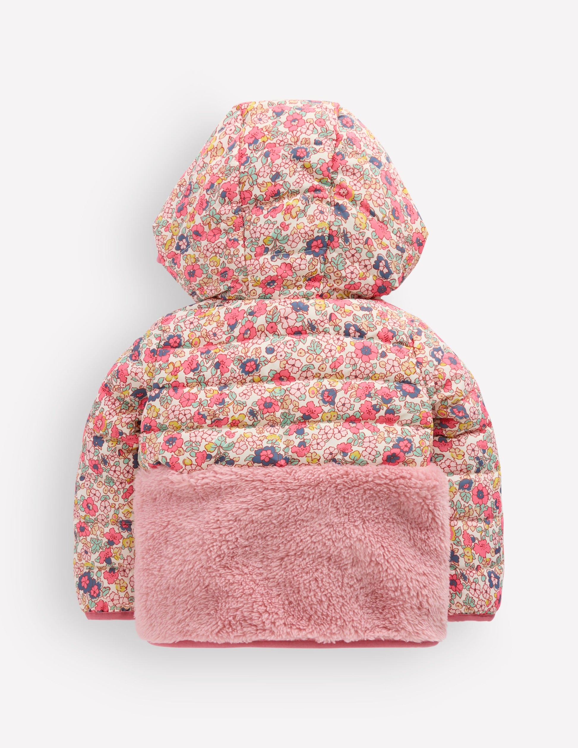 Borg-Jacke-Bunt Kleines Blumenmuster-2