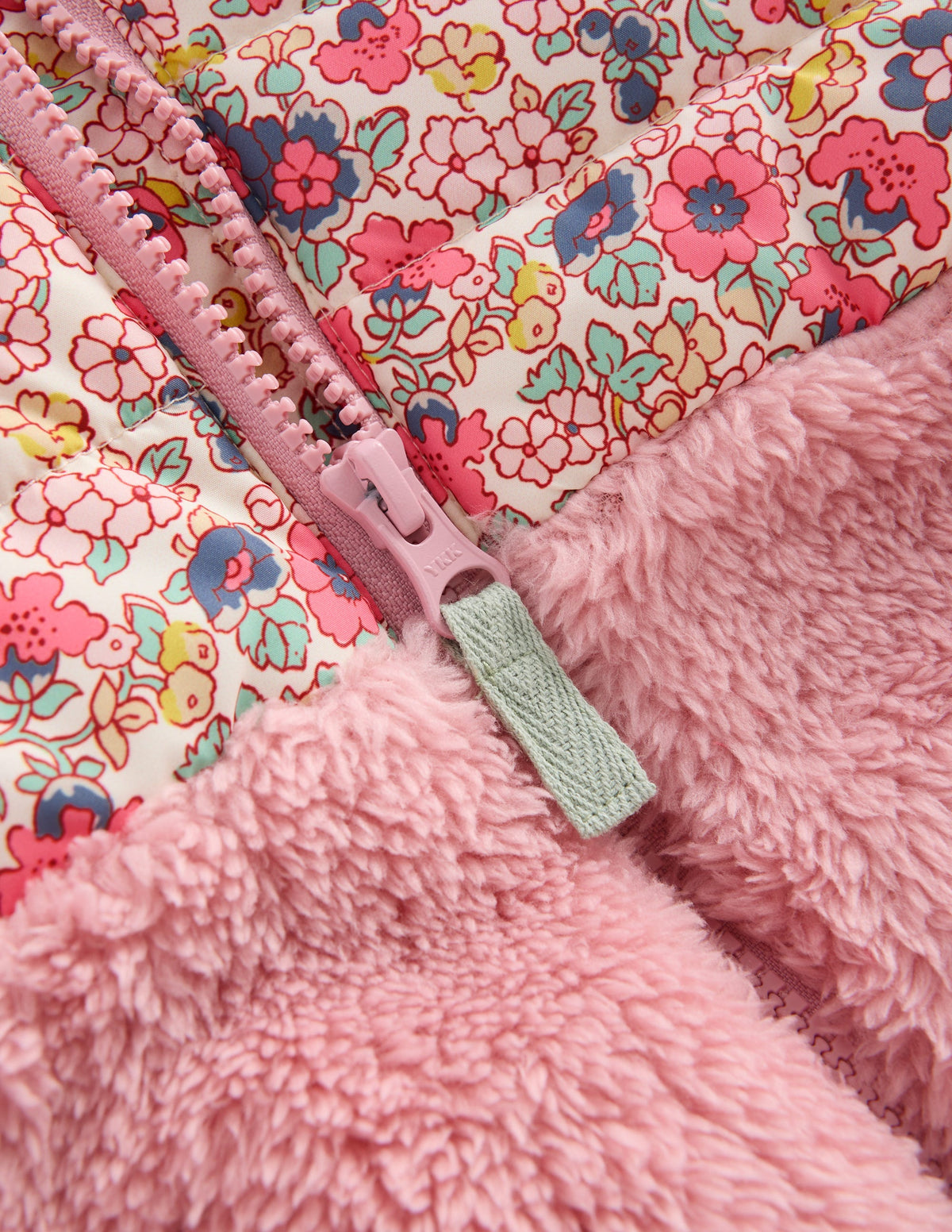 Borg-Jacke-Bunt Kleines Blumenmuster - Image 3