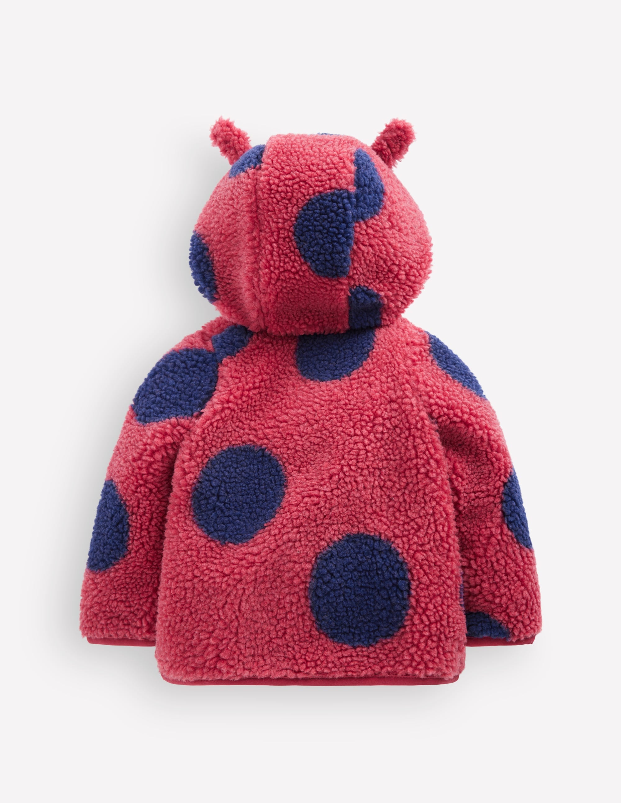 Originelle, kuschelige Teddyfell-Jacke-Rot - Image 2